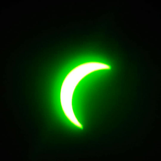 Eclipse 2019, imagen tomada desde el Parque Museo Pedro del Río Zañartu