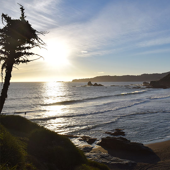 Playa La Desembocadura, vista desde el Sendero Mirador Cerro Pompón